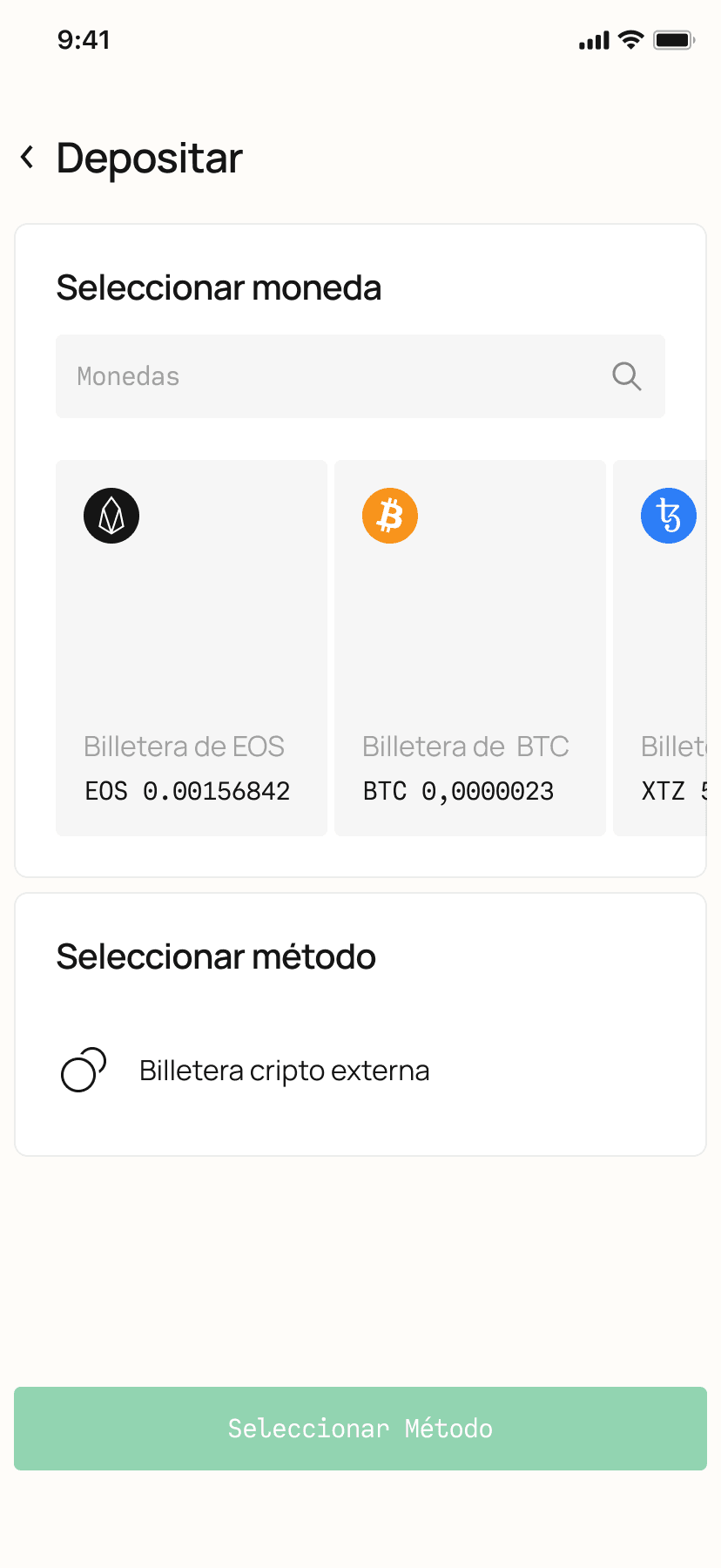 Deposit or buy crypto
